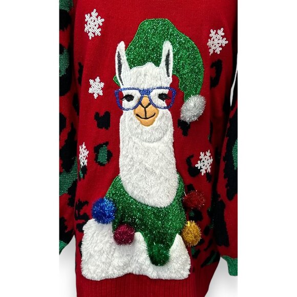 33 Degrees Women's Ugly Christmas Sweater  Holiday Party Novelty Knit XXL NWT - Picture 4 of 14